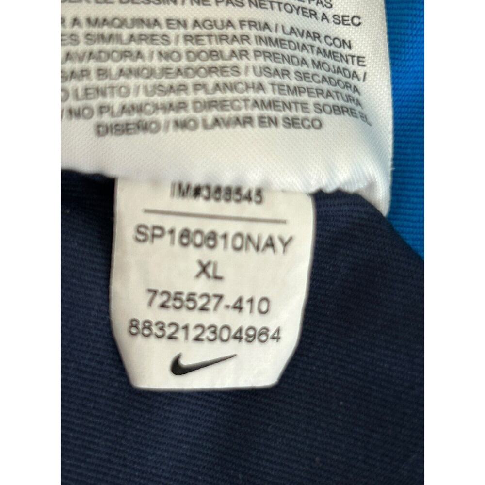 Nike Golf Dri Fit Shirt Men’s XL Standard Fit Blue Dark Blue Color Block Polo - Picture 7 of 11